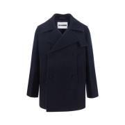 Jil Sander Ull Caban Jacka Blue, Herr