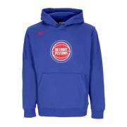 Nike Detroit Pistons Club Hoodie Blå Blue, Herr