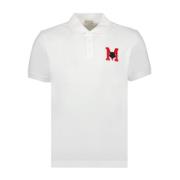 Moncler Klassiskt Logopiké White, Herr