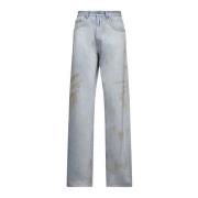 MM6 Maison Margiela Blå Jeans Prada Stil Blue, Herr