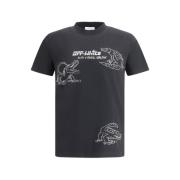 Off White Kristall Croco T-shirt Black, Herr