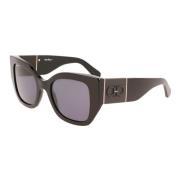 Salvatore Ferragamo Svart/Grå Solglasögon Sf1045S Black, Dam