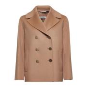 Max Mara Brun Ribbstickad Midjekavaj Brown, Dam