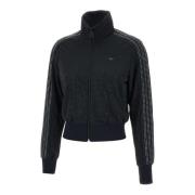 Adidas Rhinestone Track Top Sweatshirt Svart Black, Dam