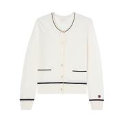 Busnel Kim Kontrast Cardigan Beige, Dam