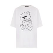 Undercover Grafiskt Tryck Vit Bomull T-shirt White, Dam