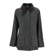 Barbour Svart Vattentät Jacka Classic Beadnell Stil Black, Dam