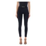 Tom Ford Blank Jersey Signature Leggings Black, Dam