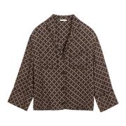 By Malene Birger Signatur Blomma Skjorta Brown, Dam