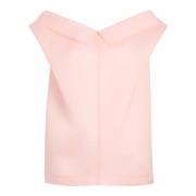 Khaite Silke Off-Shoulder Rosa Blus Pink, Dam