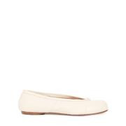 Maison Margiela Vita Slip-On Tabi Platta Skor White, Dam