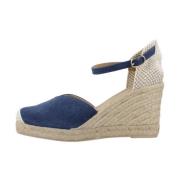 Geox Stiliga Wedges för Kvinnor Blue, Dam