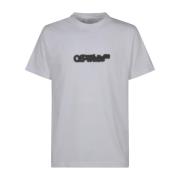 Off White Vit Pil Slim Tee Skjorta White, Herr