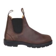 Blundstone Brun läder Chelsea boot med gummisula Brown, Dam