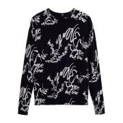 Desigual Vår/Sommar Dam Sweatshirt Kollektion Black, Dam