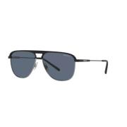 Arnette Stads Metallstil Solglasögon Black, Unisex