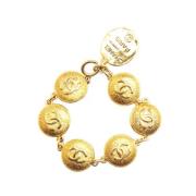 Chanel Vintage Pre-owned Metall armband Yellow, Dam