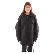 Rick Owens Hooded Peter Parka Black, Dam