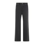 Saint Laurent Loose Straight Jeans Black, Herr