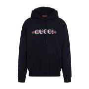 Gucci Blå Sweatshirt Höj Garderob Stil Blue, Herr