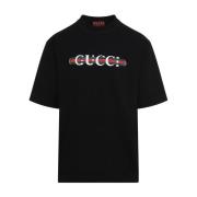 Gucci Svart T-shirt för Män Stilfull Black, Herr