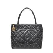 Chanel Vintage Pre-owned Laeder chanel-vskor Black, Dam