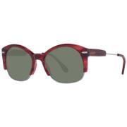 Serengeti Röda Runda Polariserade Solglasögon Red, Unisex