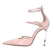 Casadei Med klack rosa Pink, Dam