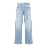 Acne Studios Blå Loose Fit Jeans Blue, Dam