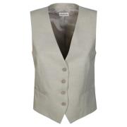 P.a.r.o.s.h. Stilig Gilet Vest för Kvinnor Gray, Dam