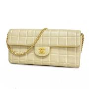 Chanel Vintage Pre-owned Laeder chanel-vskor Beige, Dam