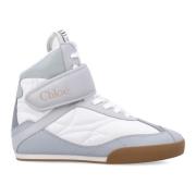 Chloé Pastellblå High-Top Sneakers Blue, Dam