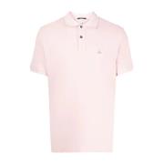 C.p. Company Logo Patch Polo Shirt Pink, Herr