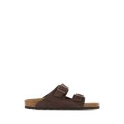 Birkenstock Bruna mocka Arizona BS tofflor Brown, Herr