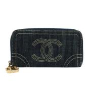 Chanel Vintage Pre-owned Silke plnbcker Blue, Dam