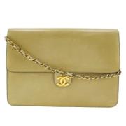 Chanel Vintage Pre-owned Laeder chanel-vskor Beige, Dam