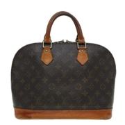 Louis Vuitton Vintage Pre-owned Canvas handvskor Brown, Dam