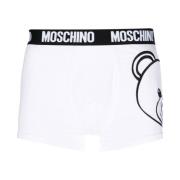 Moschino Vitt underkläder med Teddy Bear-logotyp White, Herr