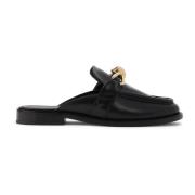 Bottega Veneta Svarta Open Back Loafers Black, Dam