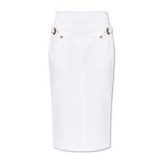 Versace Jeans Couture Jeanskjol White, Dam