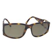 Chanel Vintage Pre-owned Plast solglasgon Brown, Dam