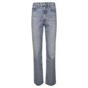 Agolde Baggy Jeans för en snygg look Blue, Dam