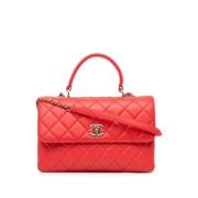 Chanel Vintage Pre-owned Laeder handvskor Red, Dam