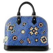 Louis Vuitton Vintage Pre-owned Laeder handvskor Blue, Dam