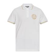 Versace Jeans Couture Polo med broderat logotyp White, Herr