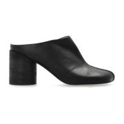 MM6 Maison Margiela Läder klackmules Black, Dam