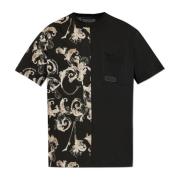 Versace Jeans Couture T-shirt med ficka Black, Herr