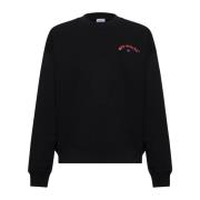 Off White Svart Skate Crewneck Tröjor Black, Herr