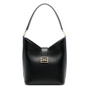 Elisabetta Franchi Svart Läderhandväska 110 Nero Black, Dam