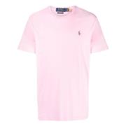 Polo Ralph Lauren Broderad Slim Fit Bomull T-shirt Pink, Herr